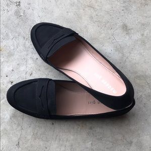 Madden Girl Carmello Faux Suede Loafers Black  8.5